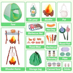 Kids Camping Set With Play Tent,Campfire,Lantern,Indoor Outdoor Camping Set With Pop Up Play Tent,Camping Toys Play Set For Kids 3 4 5 Year Old,Toddler Toys