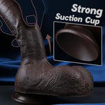 9 Inch Realistic Black Dildo Sex Toys, Feels Real Skin Thick Dildo With Strong Suction Cup For Hands-Free, Lifelike Silicone Bbc Anal Dildos For Women And Men Pleasure
