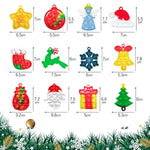 36Pcs Christmas Set Pop Fidget Toys Push Pop It Bubble Fidget Sensory Toy Pop It Fingertip Keychain Decompression Bubble Toys For Kids.…