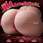 14LB Sex Doll Torso Sex Toys for Men, Big Butt Realistic Pocket Pussy
