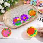 30 Sets DIY Floral Suncatcher Paint Craft Kits for Kids and Adults