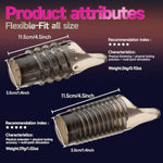 Cock Rings For Men, Reusable Penis Enlarge Sleeves Girth, Delay Ejaculation Stronger Erection Enhancement Sex Toys Silicone Penis Rings For Men - 2Pcs - Transparent Black