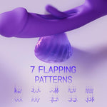 Vibrators Dildos Adult Toys For Women, Women Sex Toy G Spot Vibrator With 7 Vibrating, 7 Tapping & Flapping Patterns Female Sex Toys, Adult Toy Clitoral Vibrator Adult Sex Toys & Games Violet