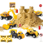 28 Pcs Construction Toys For Boy Age 3-5, Small Construction Vehicles, Sandbox Toy For Boys, Small Construction Car Truck Excavator Party Favors Gifts For Boys