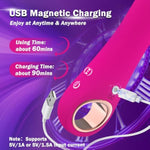 Vibrator Thrusting Dildo Sex Toys - G Spot Vibrator Pro With 10 Vibration & 5 Thrusting Modes, Adult Toys For Women With Handle, Female Sex Toys For Clitoral Anal Nipple Stimulation, Pink Dildo