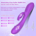 Rabbit G Spot Vibrator Sex Toys, 7 * 7 Vibrating Modes 8.4'' Couple Realistic Vibrators Anal Dildo Wand Adult Toys, Adult Sex Toys For Women And Couples Pleasure (Purple)