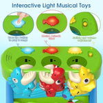 Feeding The Dinosaur, Interactive Toddlers Toy, 1+ Year Old Baby Boys & Girls Gift, Musical Toys For Infant One Year Birthday Present, Babies Ages 6-12-18-24 Months Education Learning Toys