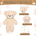 40 Pcs Christmas Mini Bear Toy 4.7 Inch Stuffed Tiny Bear Gifts Soft Keychain Mini Stuffed Animal Small Plush Jointed Doll For Kids Adult Diy Keychain Party Favor(Simple Style)