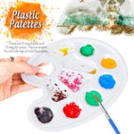 2PCS Oval Paint Trays Paint Palette for Drawing, Art, and DIY Projects