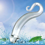 Crystal Glass Pleasure Wand Dildo Penis,Glass Dildo Anal Butt Plug Crystal Glass Dildo Anal Plugs With Pellets Prostate Massager Anal Beads Crystal Dildo Anal Sex Toy For Men Women