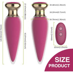 Anal Plug Anal Vibrator Sex Toy Waterproof For Women Anal Beads Butt Plug Expander G-Spot Dildo Graduated Design Anal Women And Couples Prostate Massager Thrusting Toys
