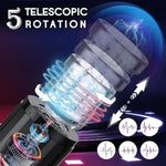 Automatic Hands-Free Male Stroker - Automatic Male Masturbator 5 Telescopic Rotation Modes, 10 Vibrations. Unleash Desire With Realistic Pocket Pussy & Penis Pump, Adult Male Sex Toys For Men