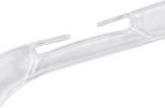 17 inch Clear Plastic Dress Hangers (Case of 20) - Features a Chrome Swivel Hook and Notched Shoulders - Perfect for Lightweight Fabrics and Can Be Used for Retail Stores