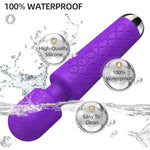Vibrator Wand Rechargeable, Clitoral Stimulator G Spot Vibrators With 20 Patterns & 8 Speeds, Personal Cordless Wand Massager, Quiet & Waterproof Adult Sex Toys For Couples Women Pleasure Tools (A)