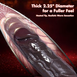 10.5" Thick Black Thrusting Dildo, 2.25" Diameter Big Girthy BBC Heated Toy
