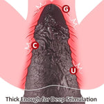 4.6 Inch Diameter Extra Wide Huge Dildo, 9.44 Inch Thick Realistic Short Dildos With Suction Cup, Silicone Large Butt Plug For P-Spot Stimulation, Xxxl Giant Fat Dildo For Experienced Players