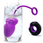 Usb Rechargeable Wireless Remote Control Vibrating Silicone Bullet Egg Led Light 7-Frequency Pleasure Adult Sex Toys Vibe For Women Or Couples (Purple+Black)