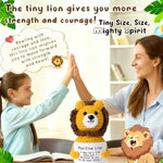 Handmade Crochet Lion Plush - Mom I Flippin Love You Gift For Mother, Mother'S Day, Birthday, Christmas | Cute Stuffed Animal With Funny Love Message For Mom