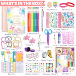 2 Pack DIY Journal Kit for Girls Ages 8-14, 70+ Pcs Scrapbook & Diary Craft Set