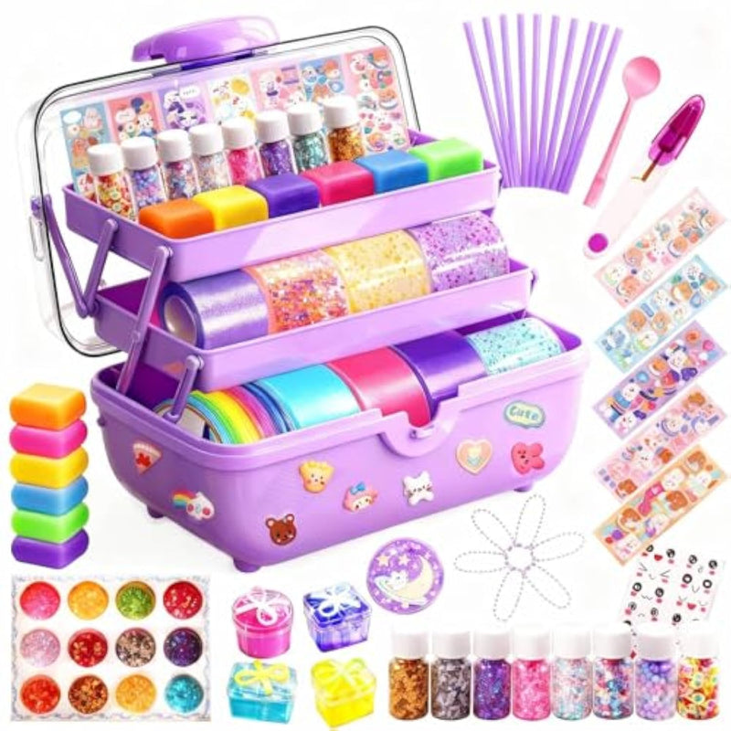 Nano Tape Bubble Kit for Kids, Squishy Maker Making Kit, Birthday for 4 5 6 7 8 9 Year Old Girls Girl Grandkids, Kids Toys for Girls 4-6 6-8 8-10 10-12