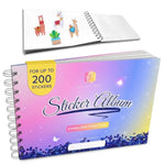 Diamond Art Sticker Storage Album, Silicone Pages, Holds Up to 200 Stickers