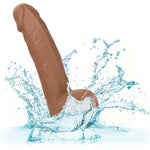 Silicone Studs 6 Inch – Dildo With Suction Cup Base Harness Probe – Brown