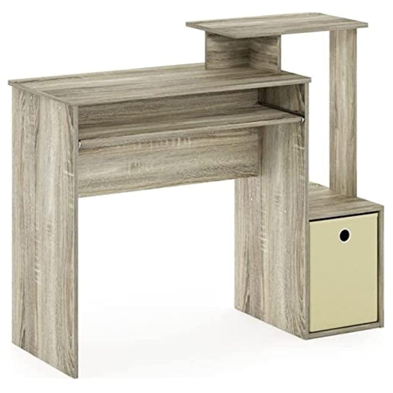 Econ Multipurpose Home Office Computer Writing Desk, Sonoma Oak/Ivory