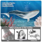 8Pcs Whale Figurines Toys For Toddlers, Realistic Ocean Animals Figures Sea Creatures Toys For Kids Includes Beluga Orca Blue Whale, Birthday Party Favors & Gifts For Boy Girl