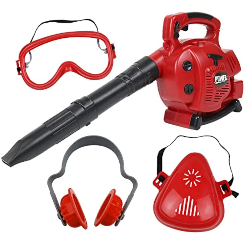 Kids Leaf Blower | Toddler Landscaping Gardening Tools And Equipments | Includes Mask Safety Goggles And Earmuffs