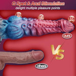 9.7In Huge Fantasy Monster Tentacle Dildo, Large Dragon Horse Thick Anal Knot Giant Big Dog Alien Silicone Knotted Dildo With Suction Cup, Adult Prostate Sex Toys For G Spot Gay Men Women