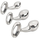 Massage Pure G Spot Double Head Anal Plug Stainless Steel Pleasure For Male Female Couple Masturbation Stick Anal Sex Toy 3.74 Inch