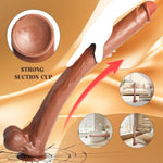 22.64 Inch Super Long Dildo Huge Giant Dildo For Deepest Sex,Realistic Big Thick Anal Dildo With Small Glans,Soft Flexible Strap On Dildo With Strong Suction Cup Large Dildo Sex Toys For Women Men Gay