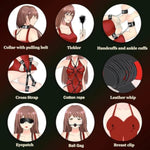 10 Pcs Bdsm Kit Sex Bondage Restraints Toys,Leather Bondage Sets Restraints Kit Sex Toys Adult Sex Bondage For Couples Sm Games.