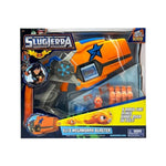 Slugterra Eli's Rapid Fire Blaster, Holds 6 Slug Ammo, Foam Slugs Shoot Over 30 Feet, Pull Back to Launch Each Slug, Includes 8 Slug Ammo, Toy for Kids & Teens