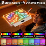 16 Inch LED Drawing Board for Kids Rechargeable LED Note Board with Colors