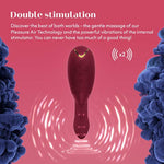 Duo 1 Clitoris Sucking Vibrator For Women | Vibrating Suction Adult Sex Toy | Clitoral & G Spot Stimulator | Dildo Clit Sucker | Rabbit Vibrator 12 Intensity Levels | Waterproof | Bordeaux