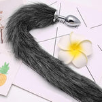 Fox Anal Plug Set Faux Anal Plug Stainless Steel With Fox Tail Fetish Fox Tail Butt Plug Erotic Buttplug Sexy Cosplay Anal Dildo Sex Toy Smooth Anus Toy Buttplug Anal Toy