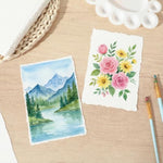30 Pcs Deckled Edge Paper, 160 GSM Handmade Paper 4x6 Inch