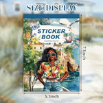 326 Pcs Black Girl Planner Sticker Book with Washi Tape for Journals & Scrapbooks