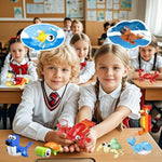 36 Pack Party Favors For Kids?Mini Ocean Animals Building Blocks Set ?Prize Box Toys For Kids Classroom, Easter Birthday Christmas Goodie Bag Fillers, Creative Stem Building Toys For Ages 6-12