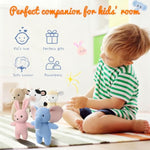 Cute Knitted Cow Stuffed Animals, Baby Crochet Stuffed Animal Soft Cotton Toys. Cute Small Animal Dolls, 10 Inch Cow Plush Toy, Soft Toys For Babies, Boys And Girls Birthday Christmas