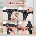 Strap On Dildo Harness,Adult Sex Toys For Women Men,Lesbian Gay Couple Vaginal Anal Play With 3 Metal Rings Can Be Pegging To Most Dildos
