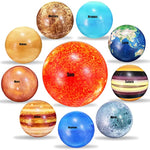 10Pcs Solar System Planet Stress Balls,Stress Relief Planets Balls Educational Toys,Anti Stress Solar Educational Balls For Adults,Kids Early Study,Party Game,Birthday Gifts