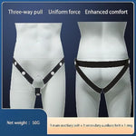 Chastity Belt Male Sissy Belts Chasity Device Anti-Off Auxiliary Chastity Strap Cage Sex Furniture Toys For Men (Black Three-Way Belt)