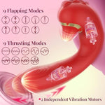 Vibrator Dildo Thrusting Sex Toys - 3 In 1 App Control G Spot Adult Toys Clitoral Stimulator With 9 Thrusting & 9 Flapping Modes Dildos Vibrators For Women?Adult Sex Toys & Games For Female Couples