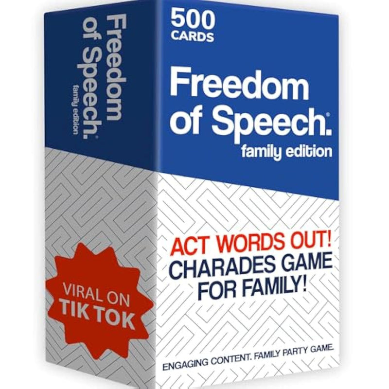 Freedom Of Speech Card Board Game - Family Edition - Fast-Paced | Guess The Word | Easy To Play - Party Game For Game Night