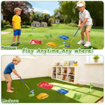 Kids Golf Set With Club - 16Pcs Kids Toy Golf Games Set, Mini Games Toddler Golf Set, Sports Outdoor Indoor Toys, Birthday For Girls Boys