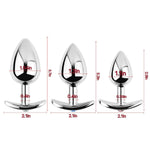 Metal Anal Plug Entry Set,3 Piece Crystal Hook Bottom Anal Trainer,Sm Erotic Toys Adult Anal Plugs,For Men And Women Couples,Large/Medium/Small