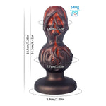 Halloween Skull Anal Plug Butt Plug For U And G-Spot, Soft Thick Silicone Knot Anal Dildo With Suction Cup, Monster Fantasy Anal Sex Toys For Male Female Couples, Prostate Massager Men