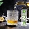 Vintage Hobnail Drinking Glasses Set of 8, 12 oz Highball Glasses & 10 oz Cocktail Glasses Set, Kitchen Water Glasses Cup, Bar Tumbler Glassware Set for Beer, Juice, Cocktail, Whiskey, Milk